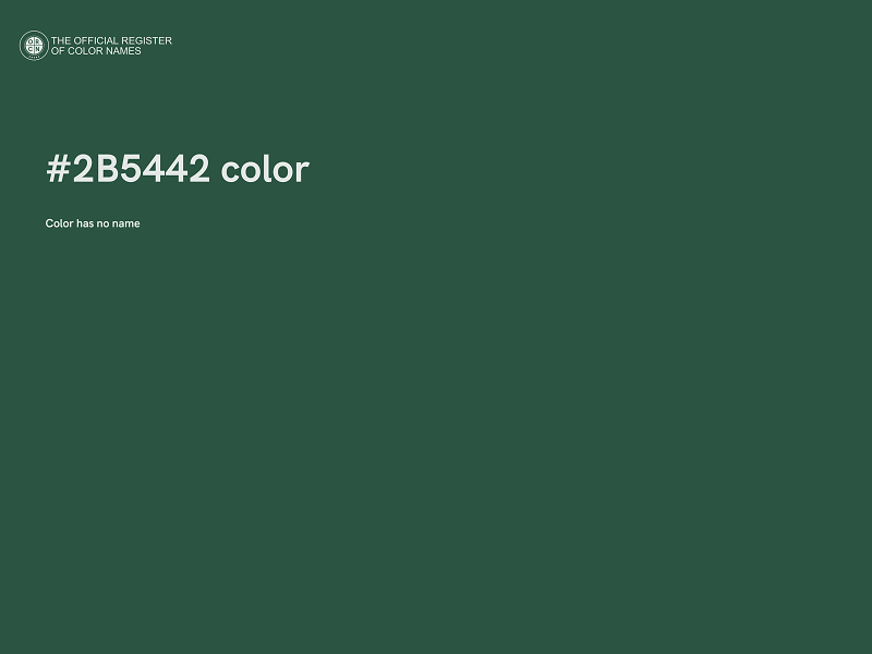 #2B5442 color image