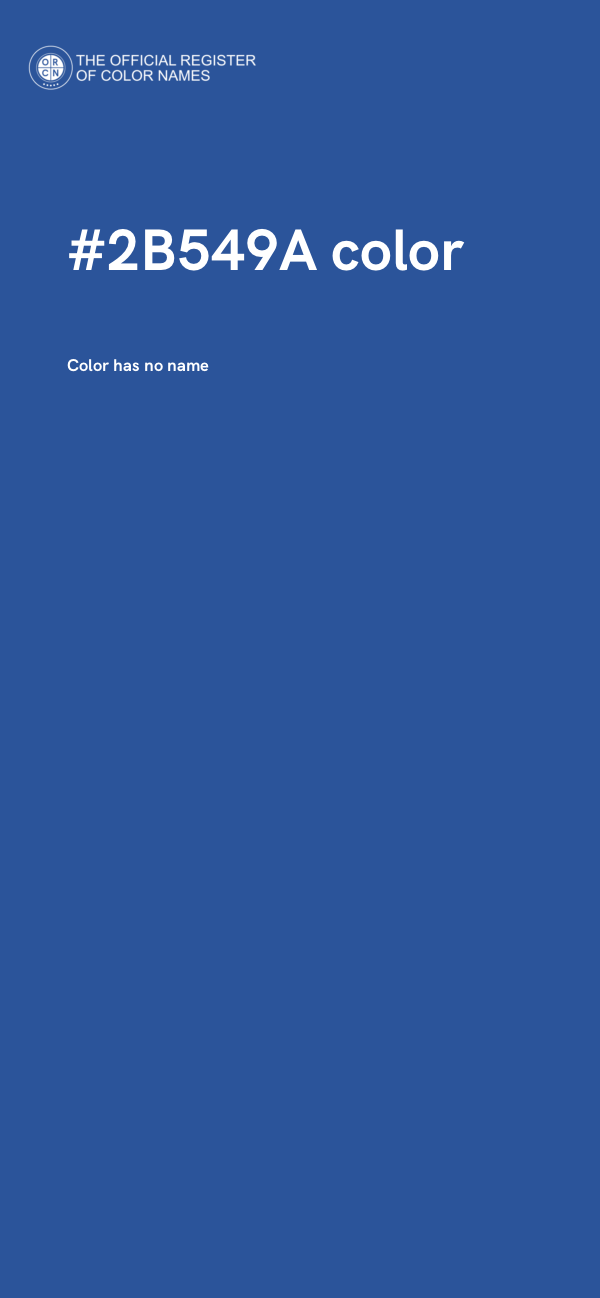#2B549A color image