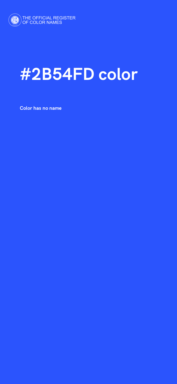 #2B54FD color image