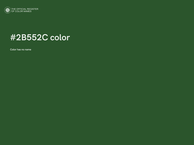 #2B552C color image