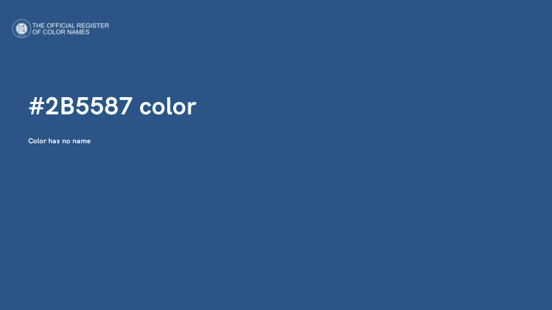 #2B5587 color image