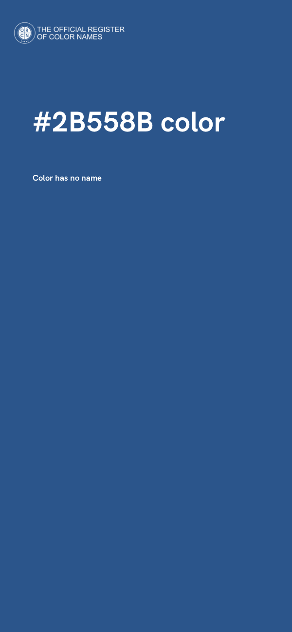 #2B558B color image