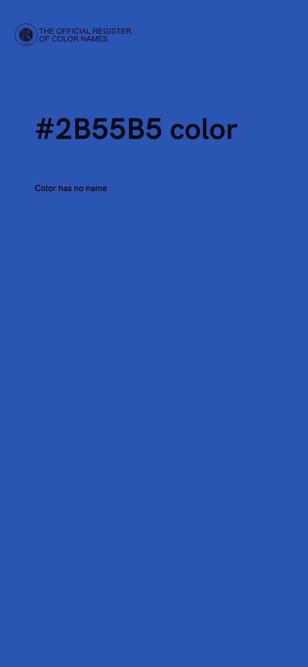 #2B55B5 color image