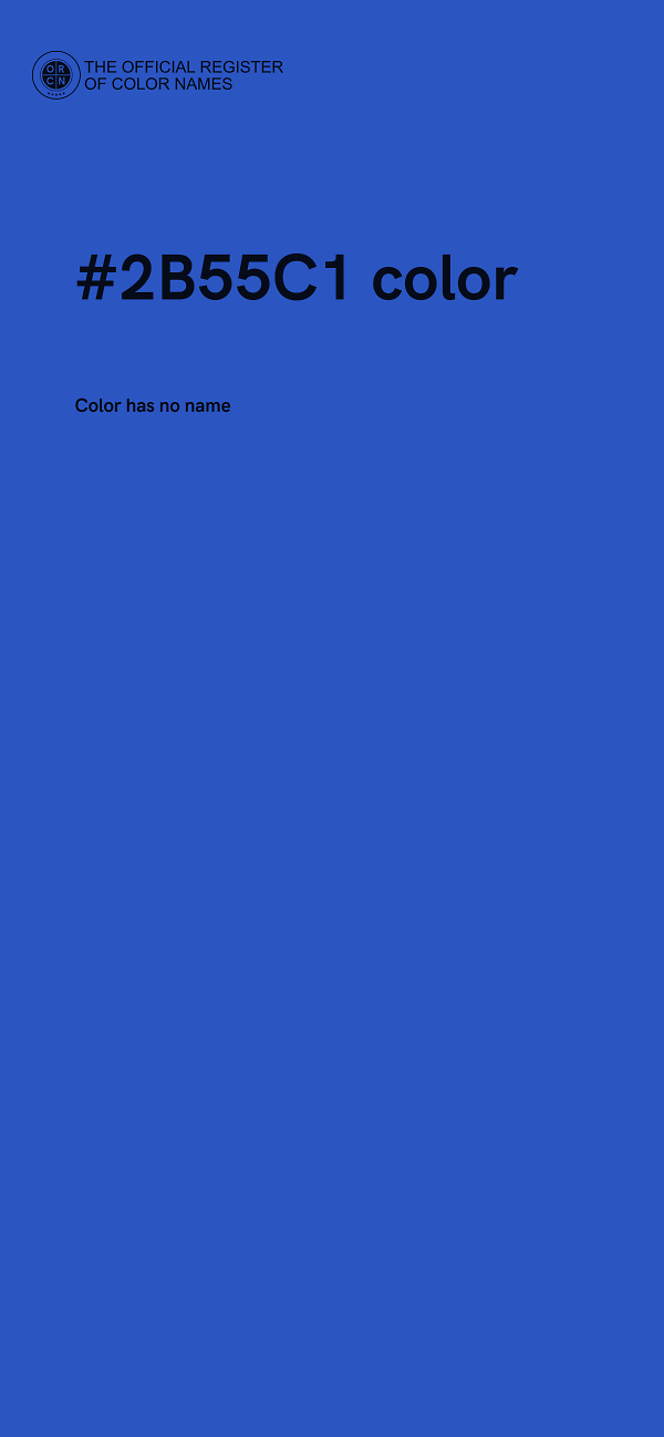 #2B55C1 color image