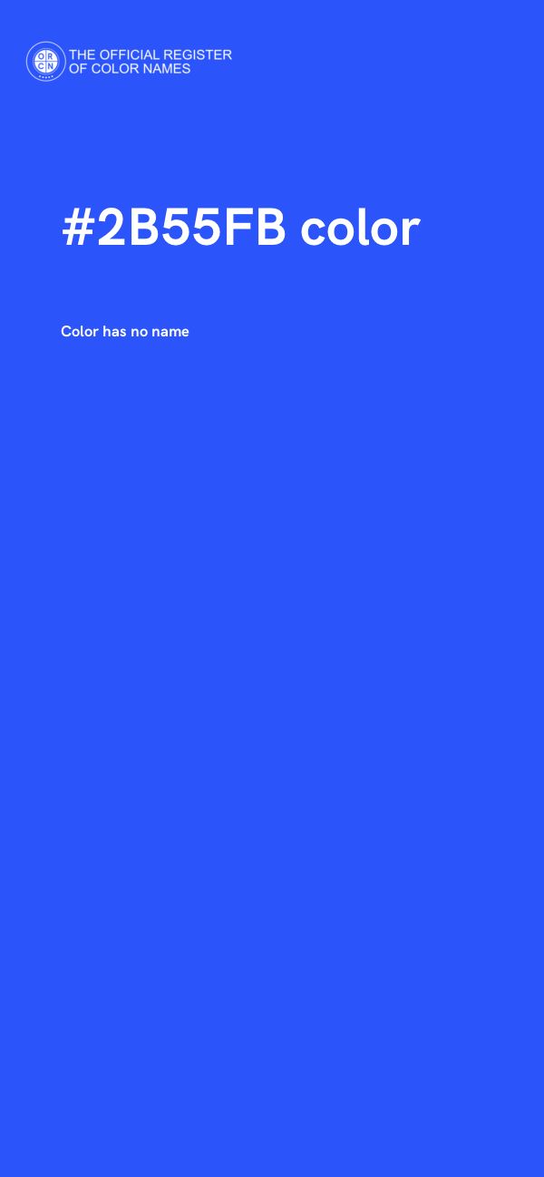 #2B55FB color image