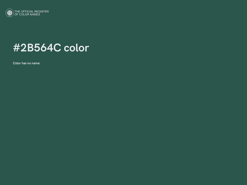 #2B564C color image