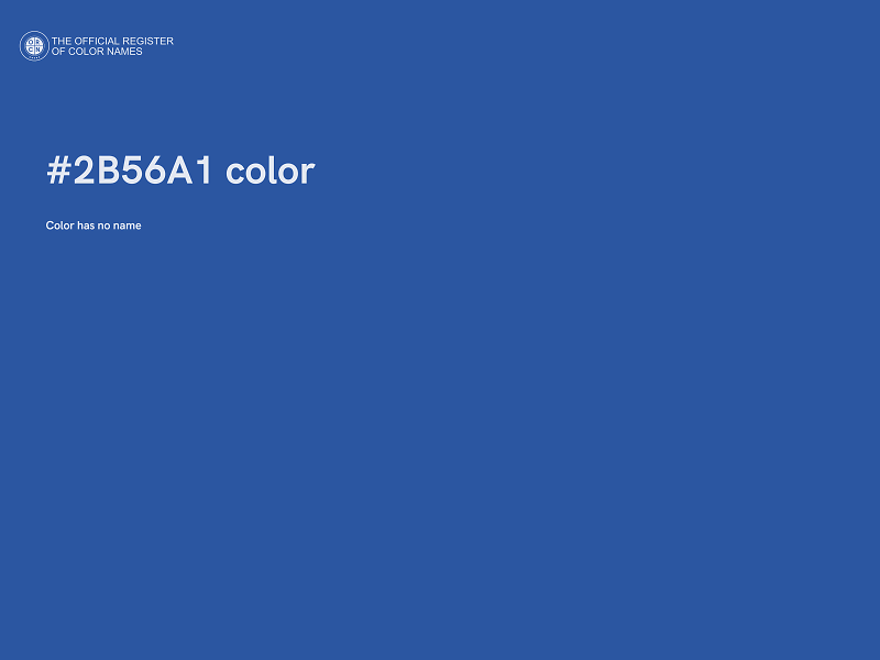 #2B56A1 color image