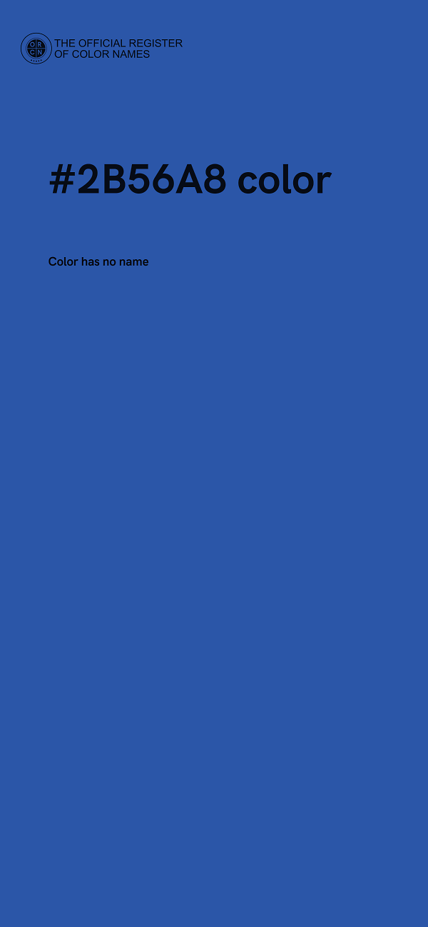 #2B56A8 color image