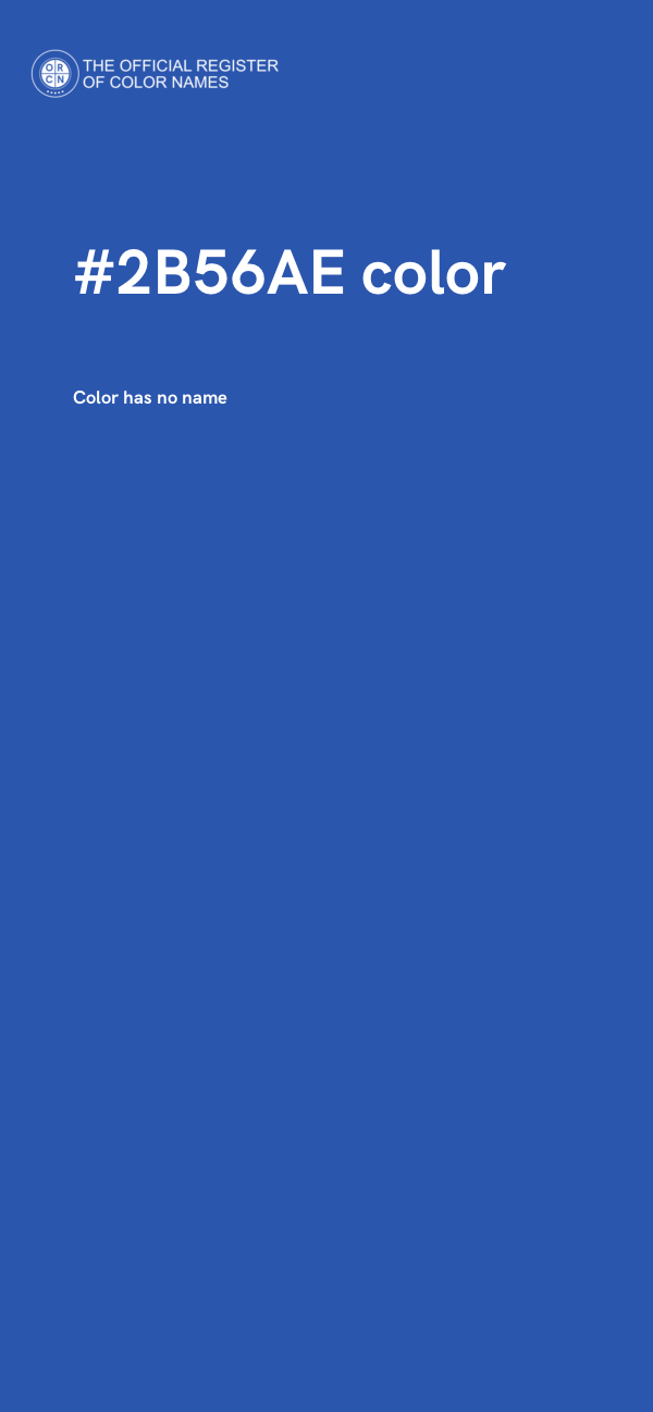 #2B56AE color image