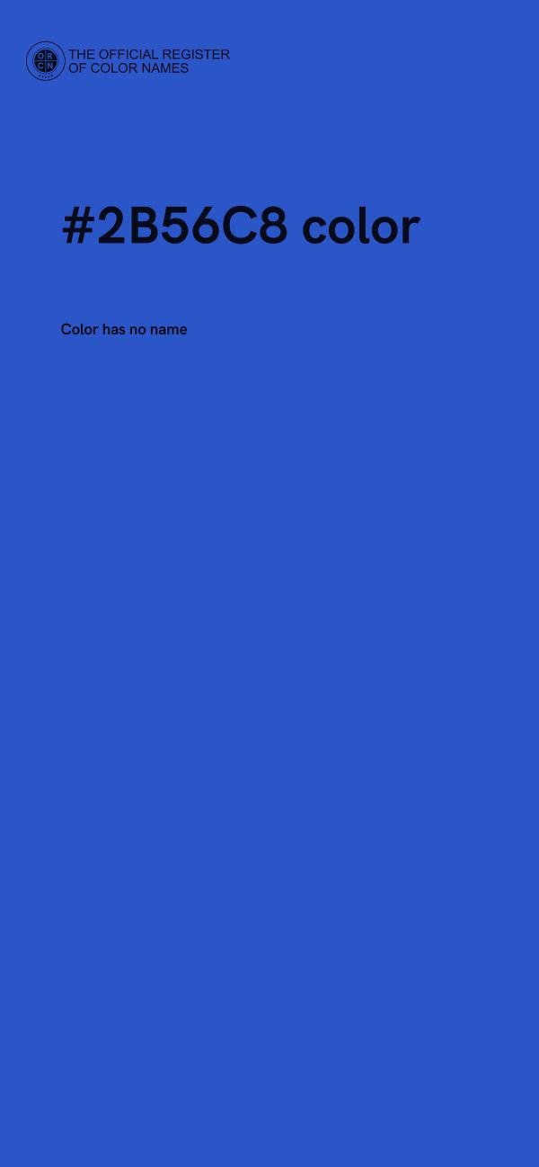 #2B56C8 color image