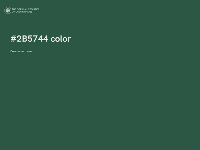 #2B5744 color image
