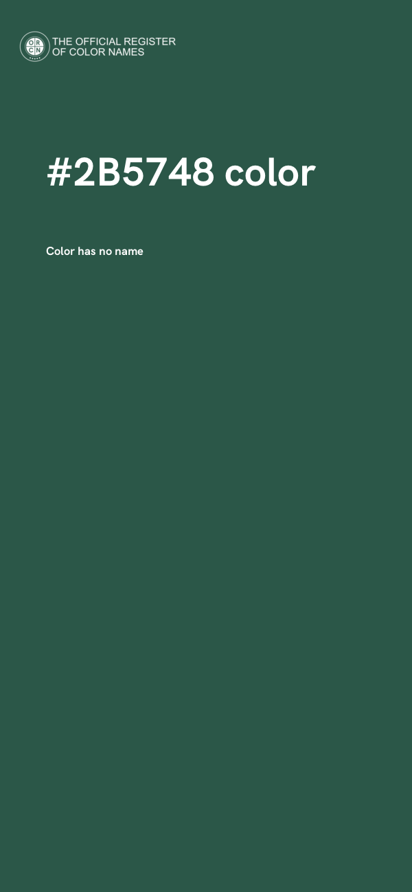 #2B5748 color image