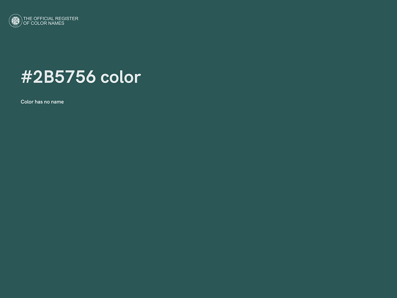 #2B5756 color image