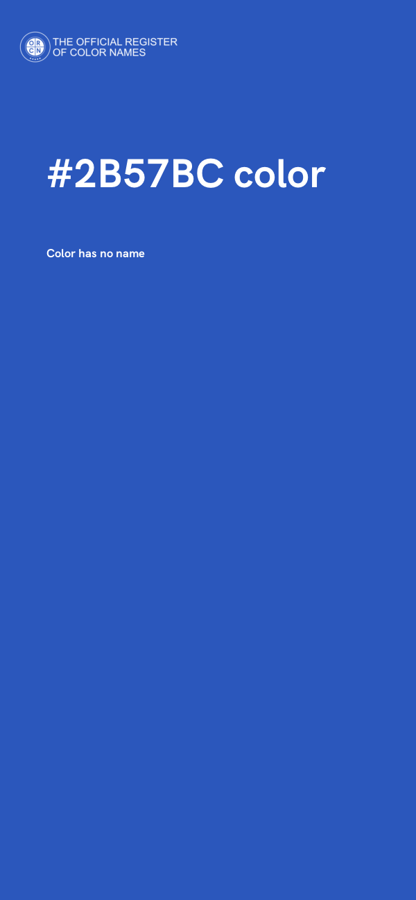 #2B57BC color image