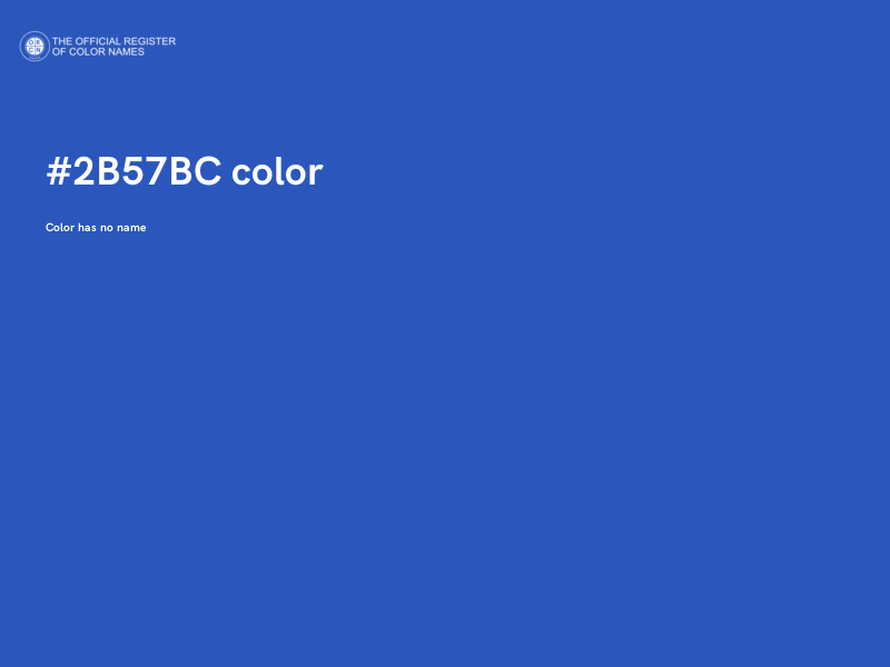 #2B57BC color image