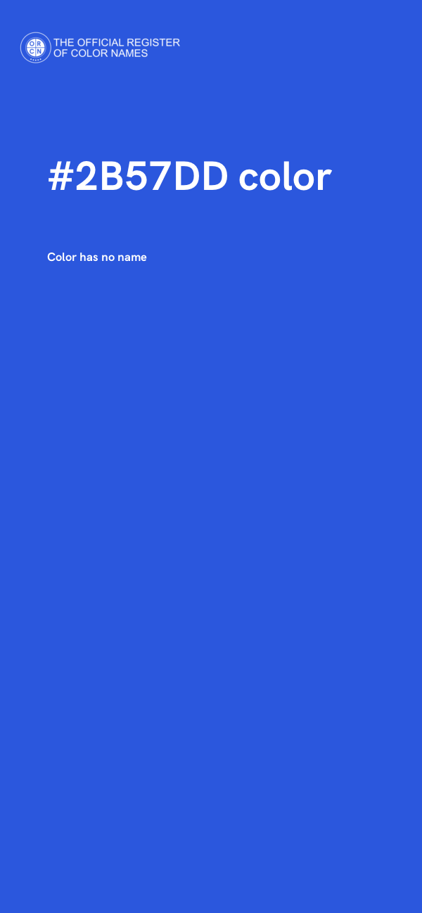 #2B57DD color image