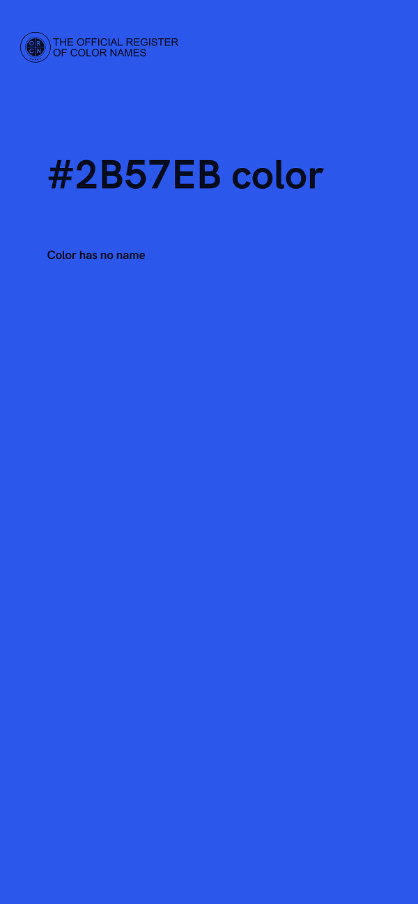 #2B57EB color image