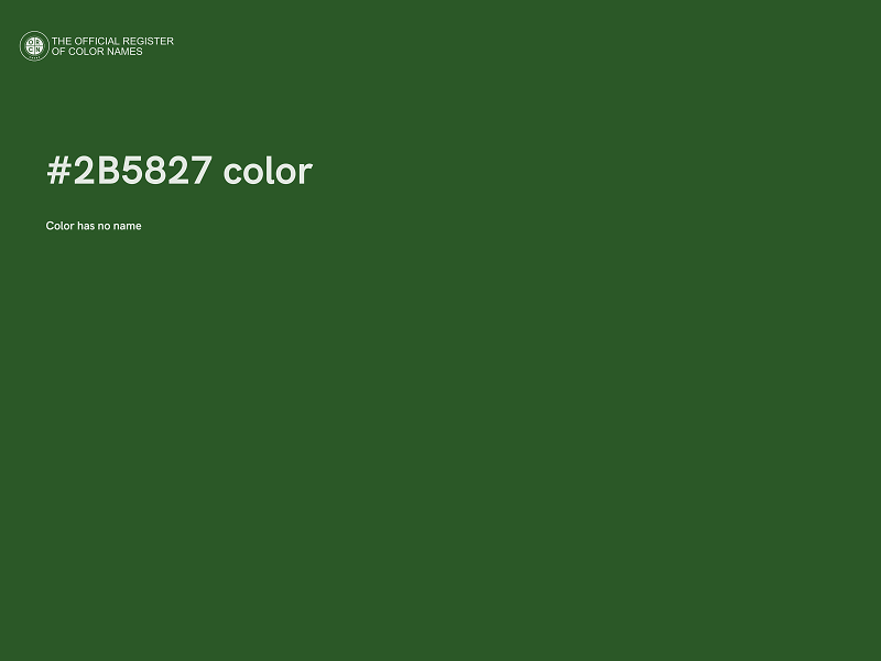 #2B5827 color image