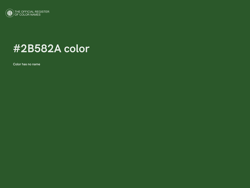 #2B582A color image