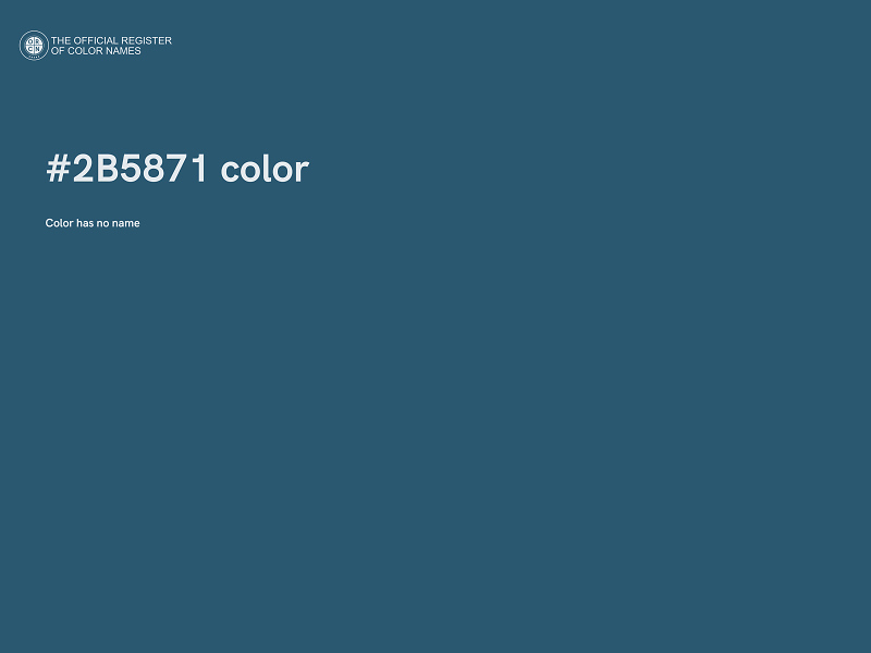 #2B5871 color image