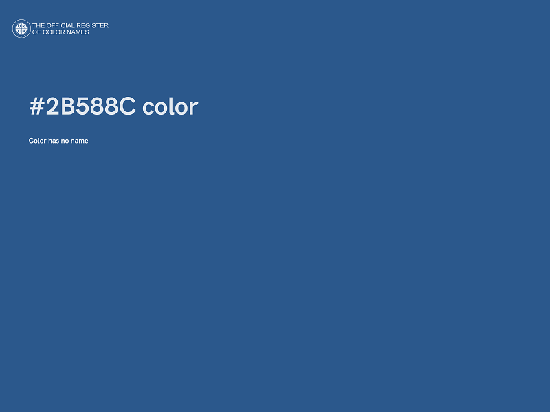 #2B588C color image