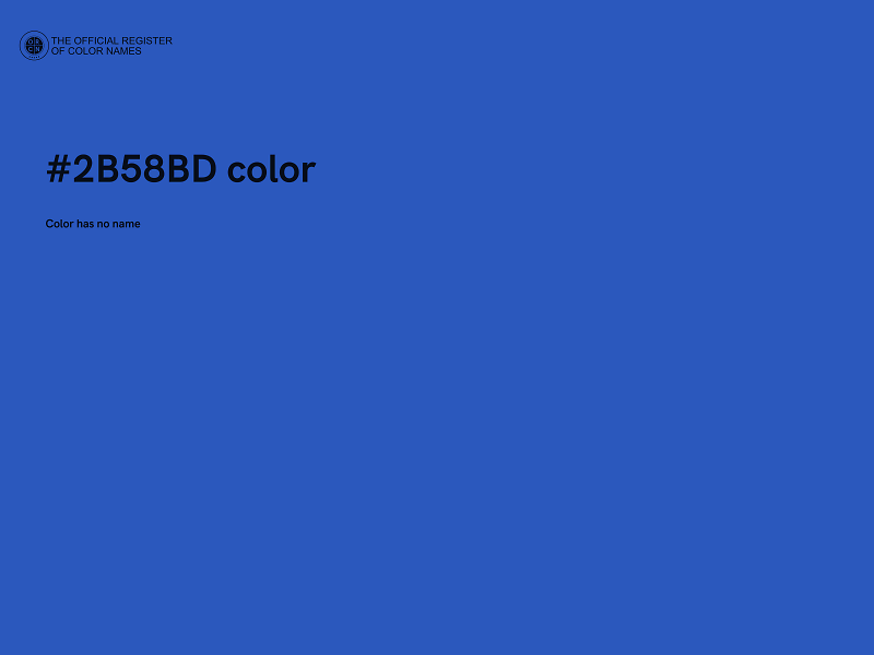 #2B58BD color image