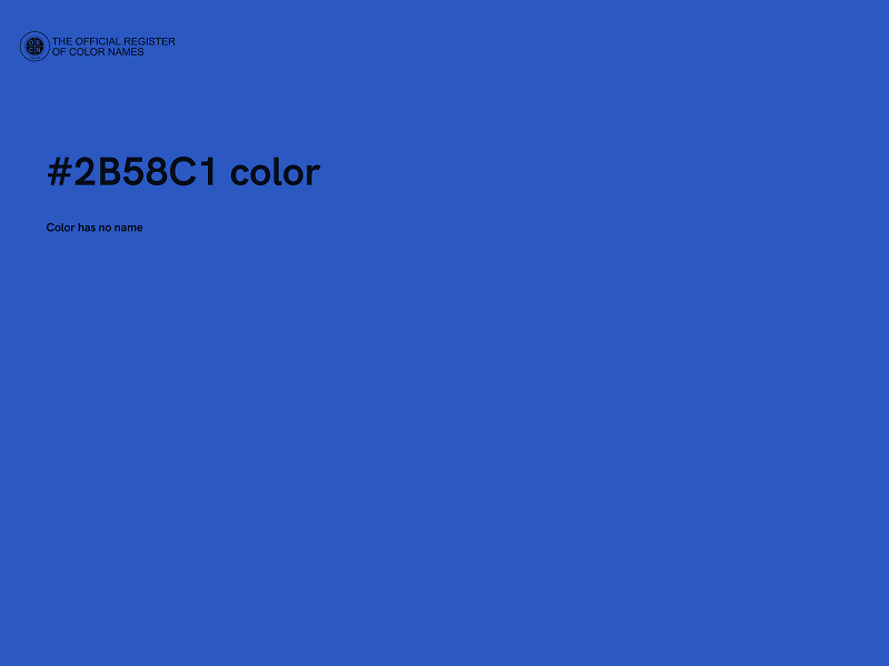 #2B58C1 color image