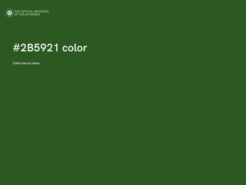 #2B5921 color image