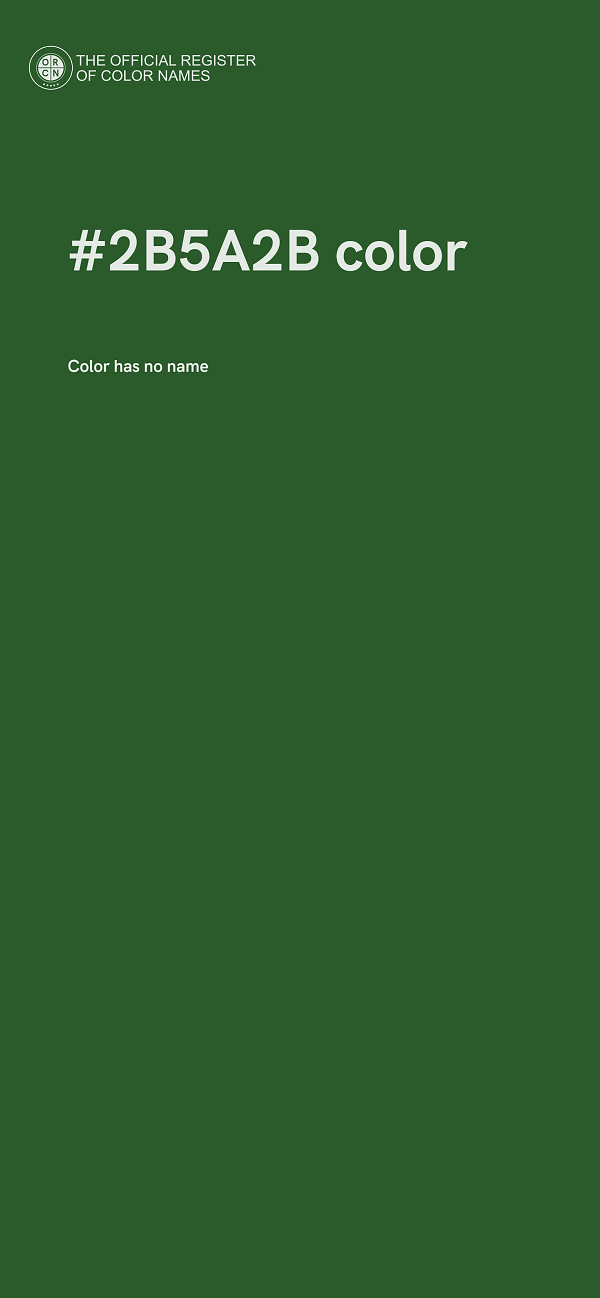 #2B5A2B color image
