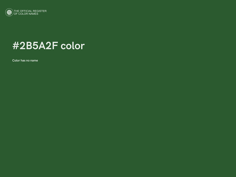 #2B5A2F color image