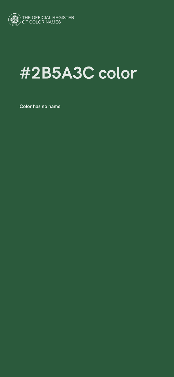 #2B5A3C color image
