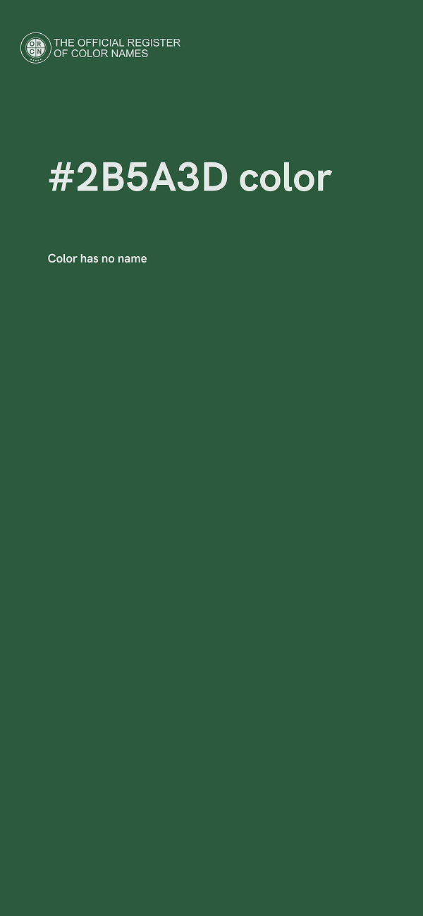 #2B5A3D color image