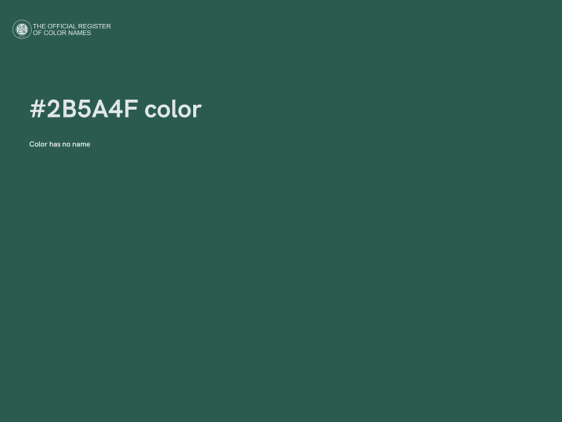 #2B5A4F color image