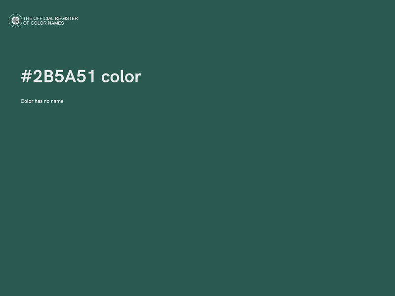 #2B5A51 color image