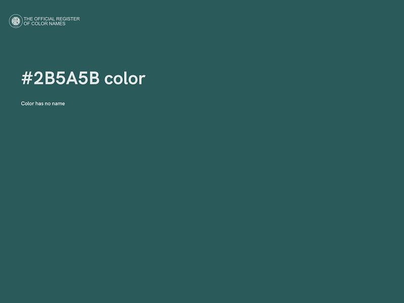 #2B5A5B color image