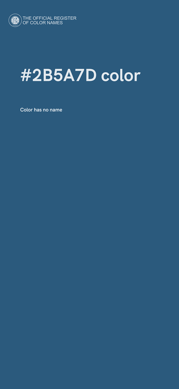 #2B5A7D color image