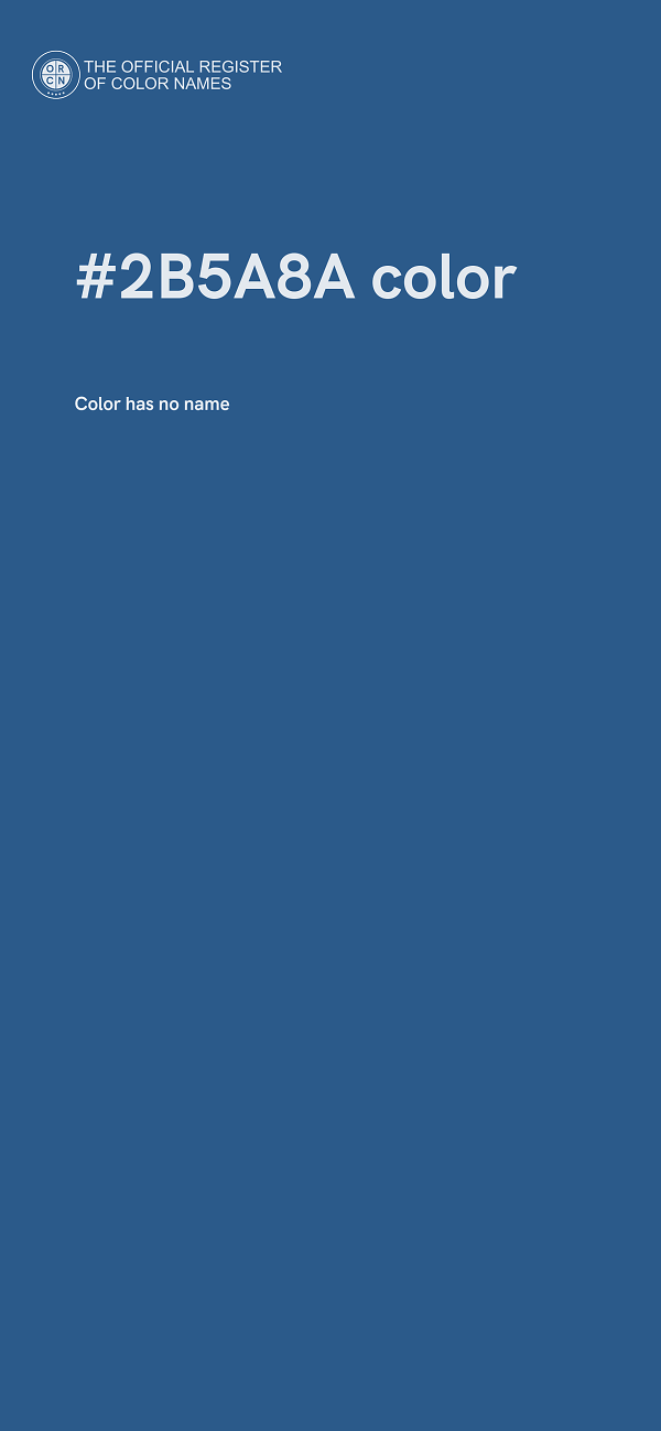 #2B5A8A color image