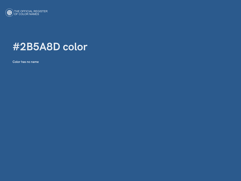 #2B5A8D color image