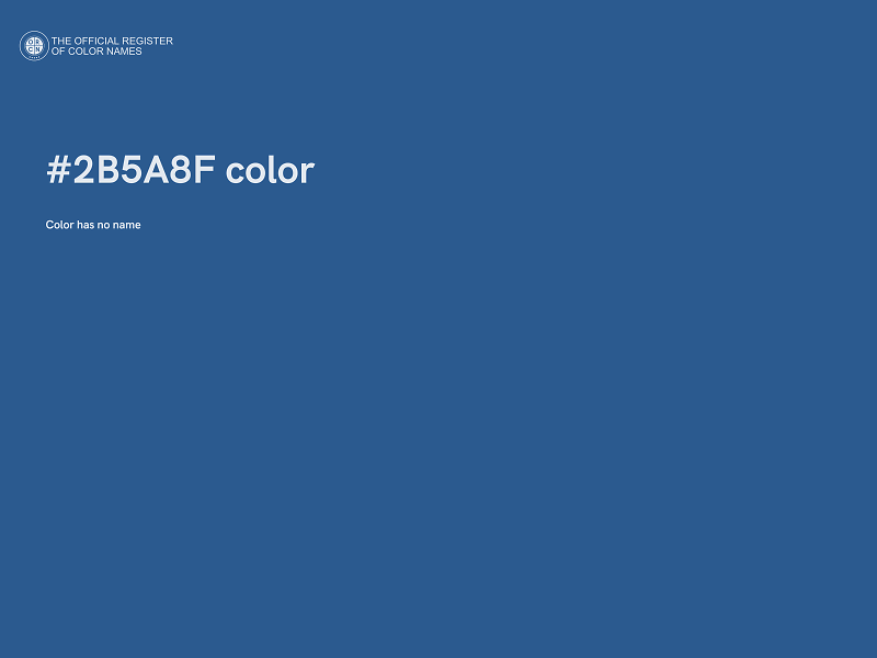 #2B5A8F color image