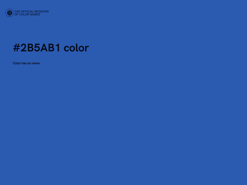 #2B5AB1 color image