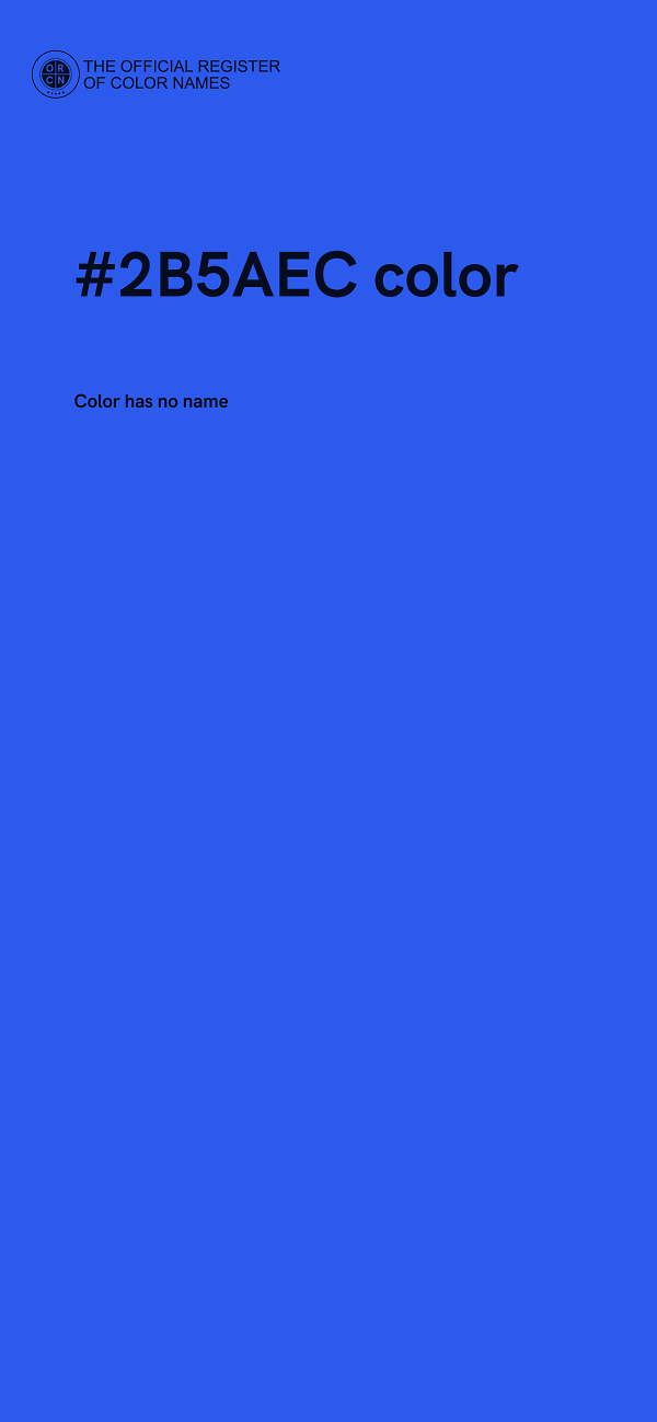 #2B5AEC color image