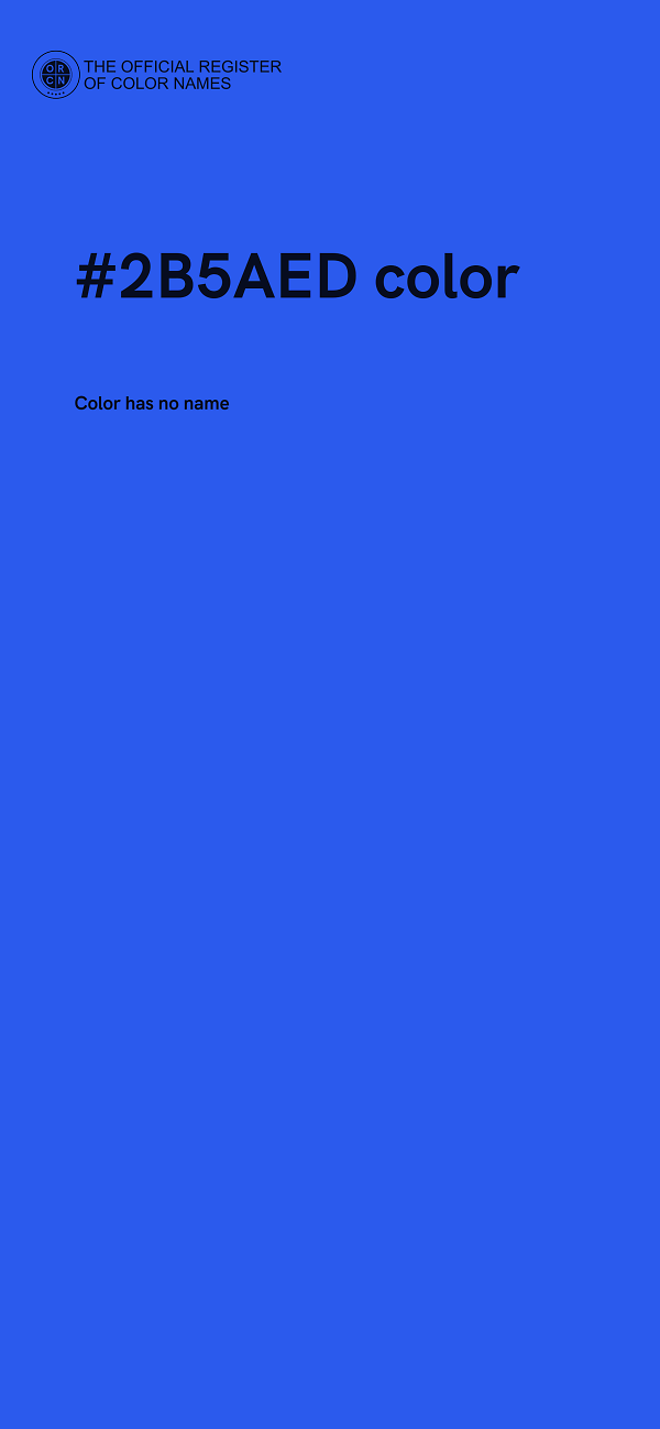 #2B5AED color image