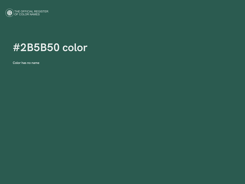 #2B5B50 color image