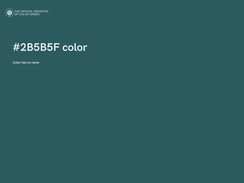 #2B5B5F color image