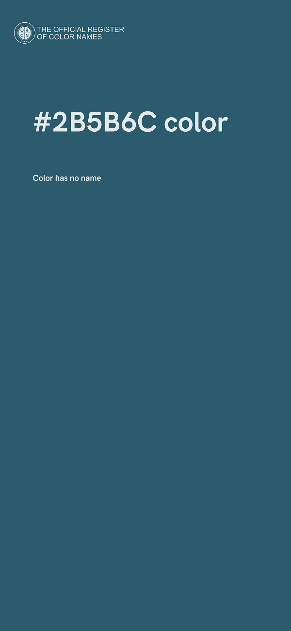 #2B5B6C color image
