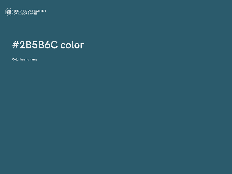 #2B5B6C color image
