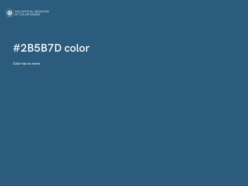 #2B5B7D color image