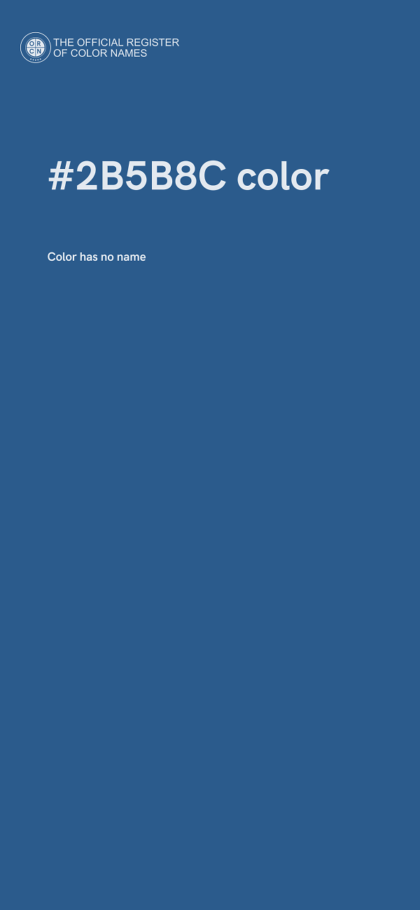 #2B5B8C color image