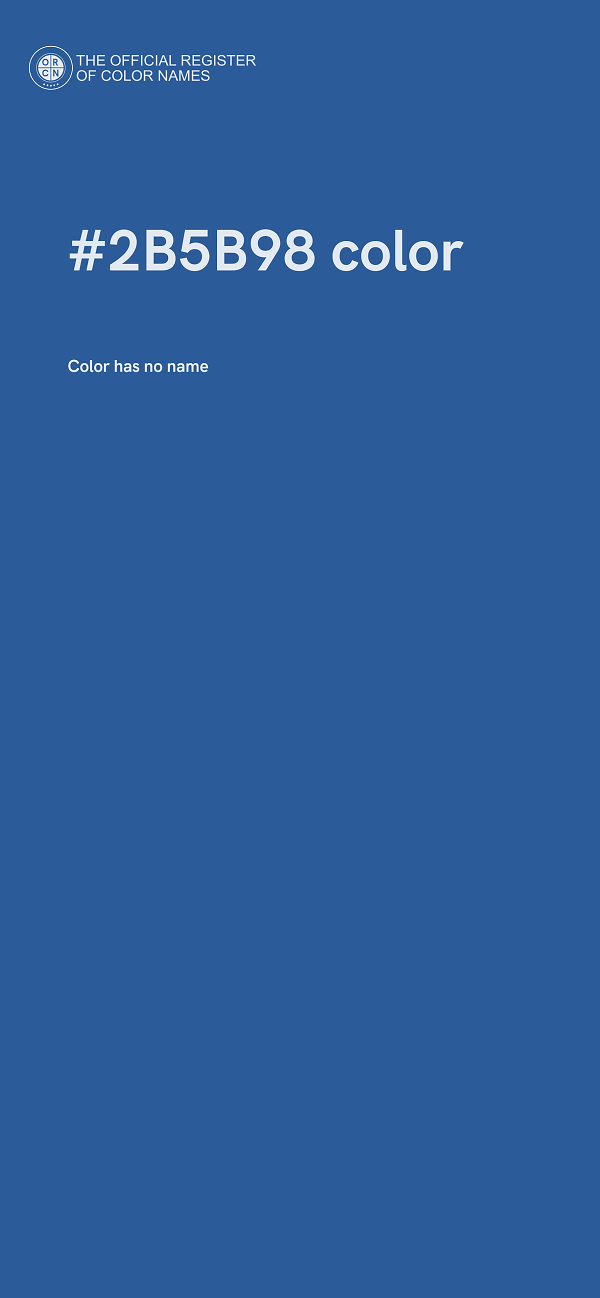 #2B5B98 color image