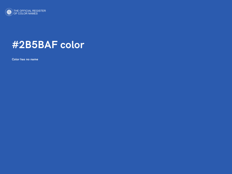 #2B5BAF color image